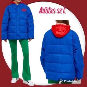 Adidas Women's Blue Puffer Jacket